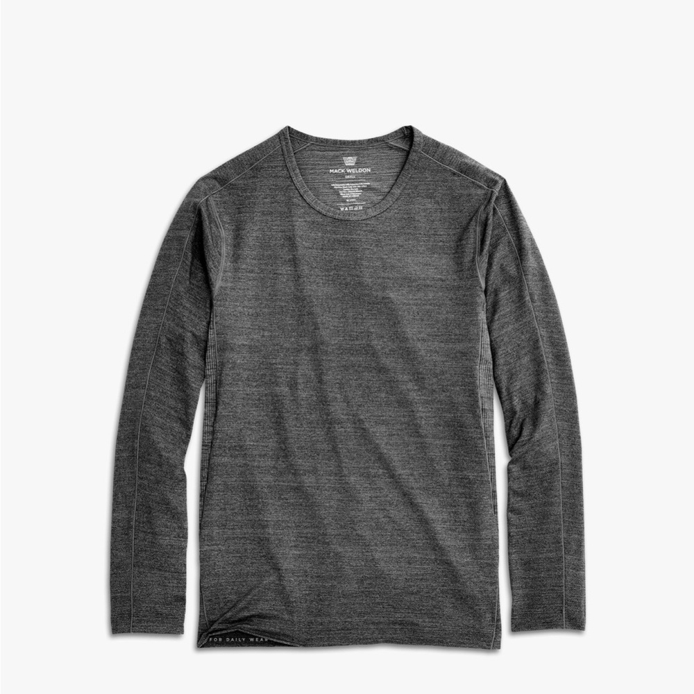 NWOT- Mack Weldon Airknit long sleeve workout shirt grey large